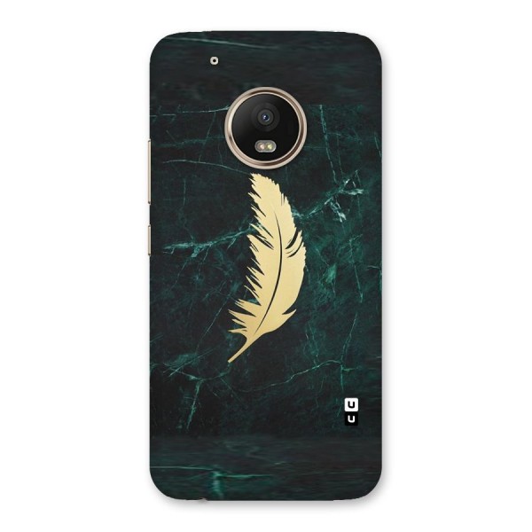 Golden Feather Back Case for Moto G5 Plus