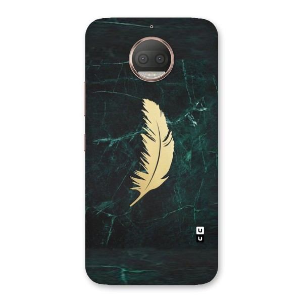 Golden Feather Back Case for Moto G5s Plus