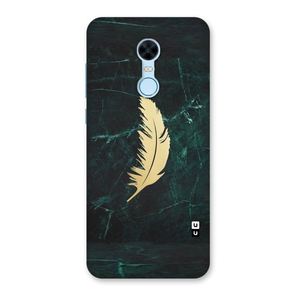Golden Feather Back Case for Redmi Note 5