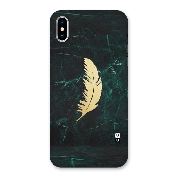 Golden Feather Back Case for iPhone X