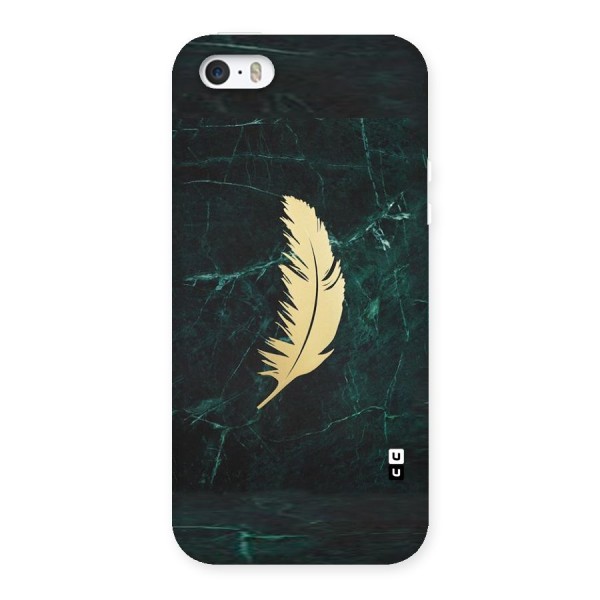 Golden Leaf Back Case for iPhone SE