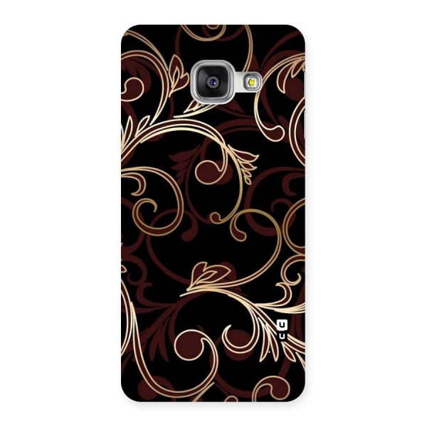 Golden Maroon Beauty Back Case for Galaxy A3 2016