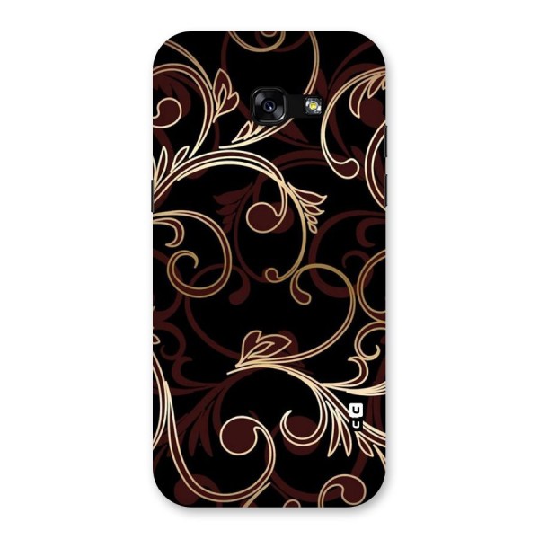 Golden Maroon Beauty Back Case for Galaxy A5 2017