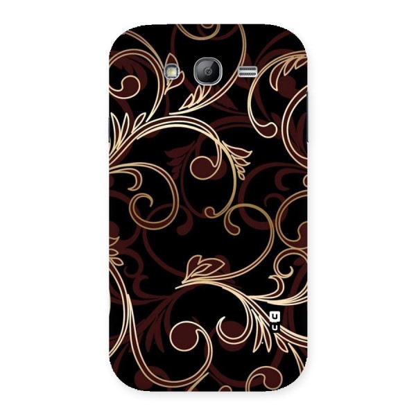 Golden Maroon Beauty Back Case for Galaxy Grand
