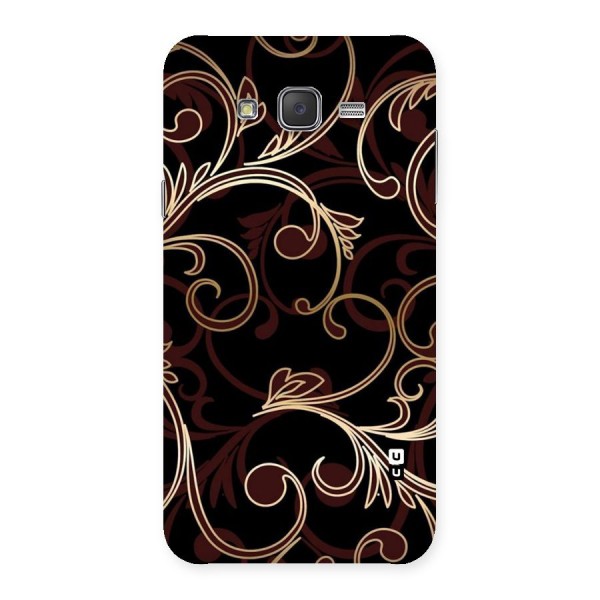 Golden Maroon Beauty Back Case for Galaxy J7