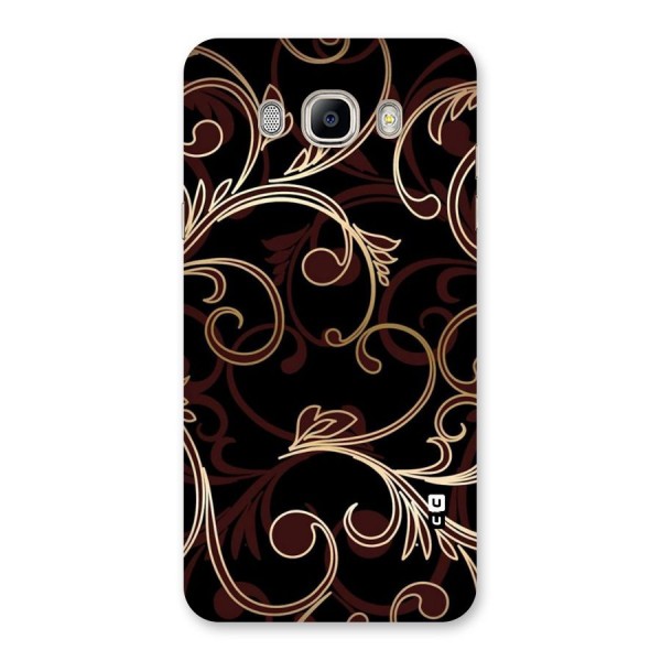 Golden Maroon Beauty Back Case for Galaxy On8
