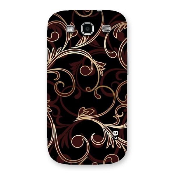 Golden Maroon Beauty Back Case for Galaxy S3