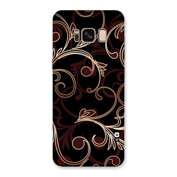 Golden Maroon Beauty Back Case for Galaxy S8