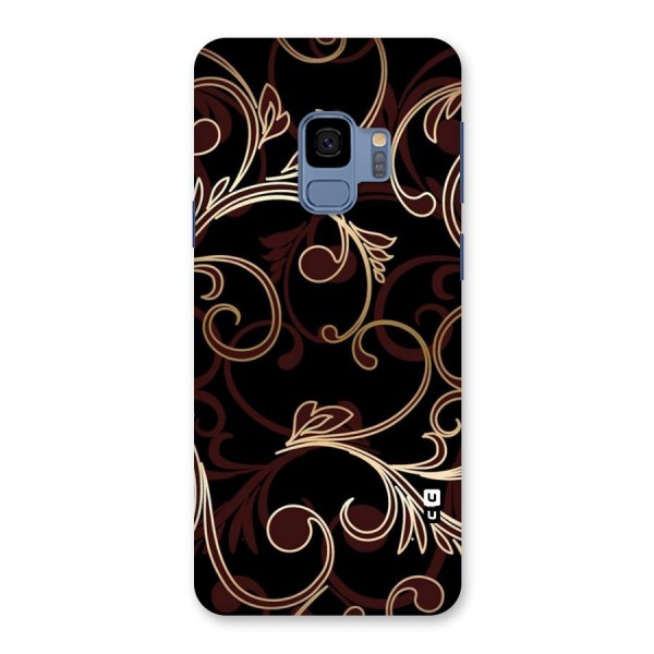 Golden Maroon Beauty Back Case for Galaxy S9