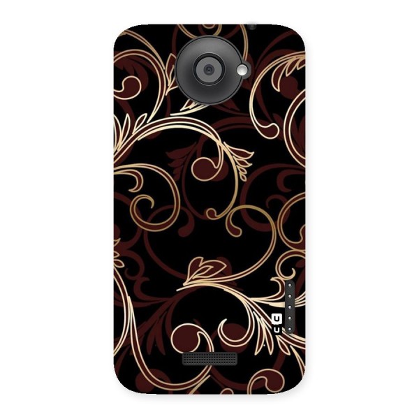 Golden Maroon Beauty Back Case for HTC One X