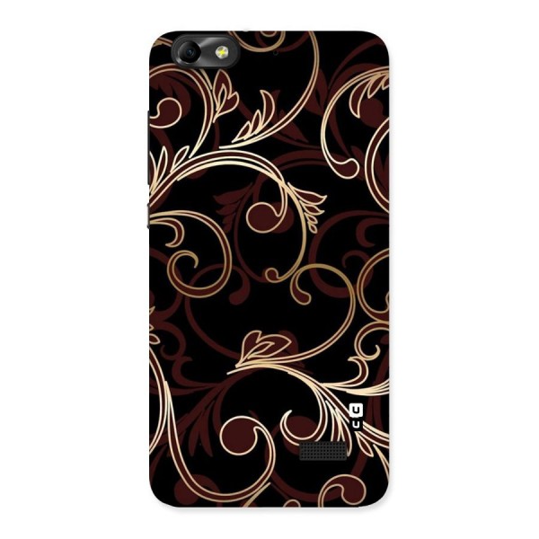 Golden Maroon Beauty Back Case for Honor 4C