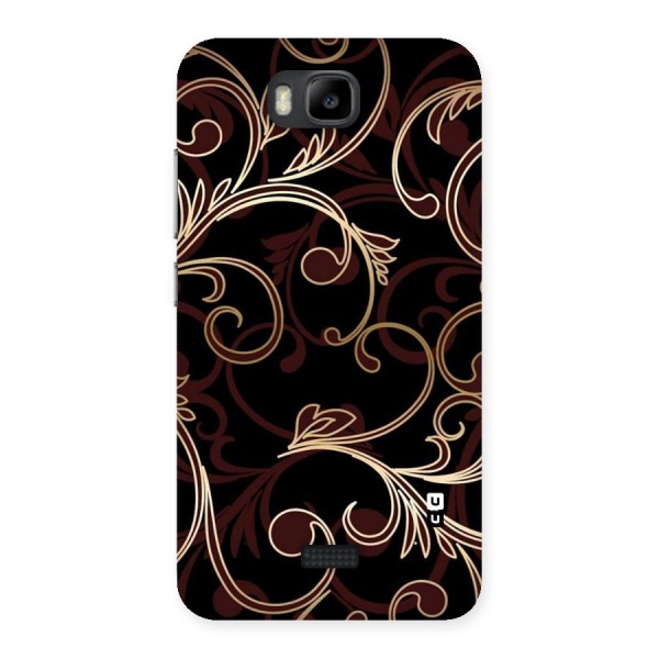 Golden Maroon Beauty Back Case for Honor Bee