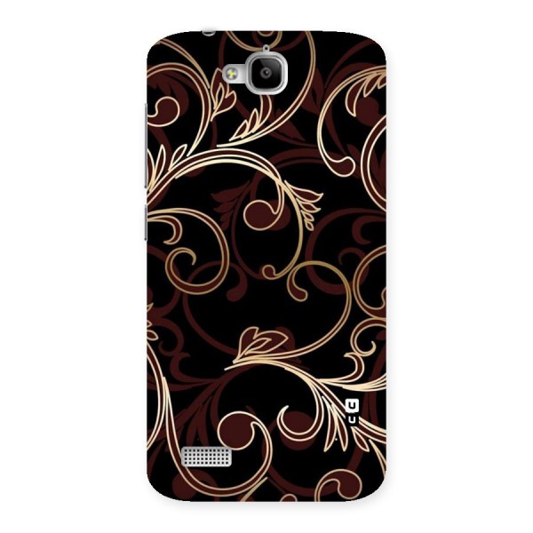 Golden Maroon Beauty Back Case for Honor Holly