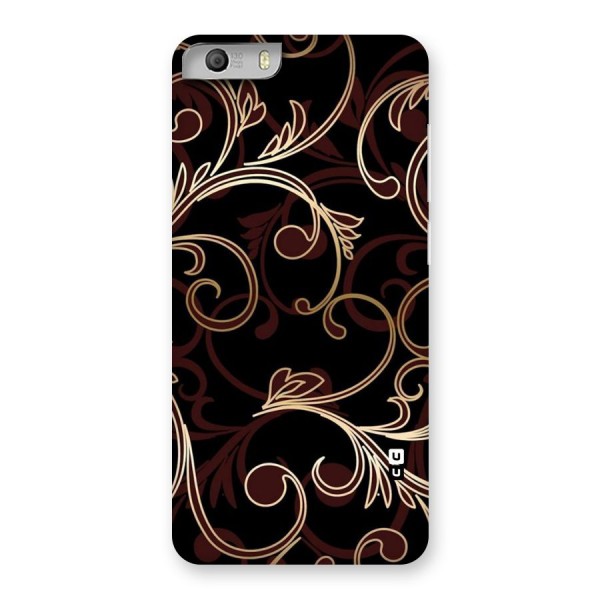 Golden Maroon Beauty Back Case for Micromax Canvas Knight 2