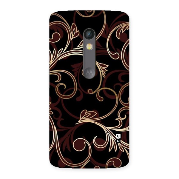 Golden Maroon Beauty Back Case for Moto X Play