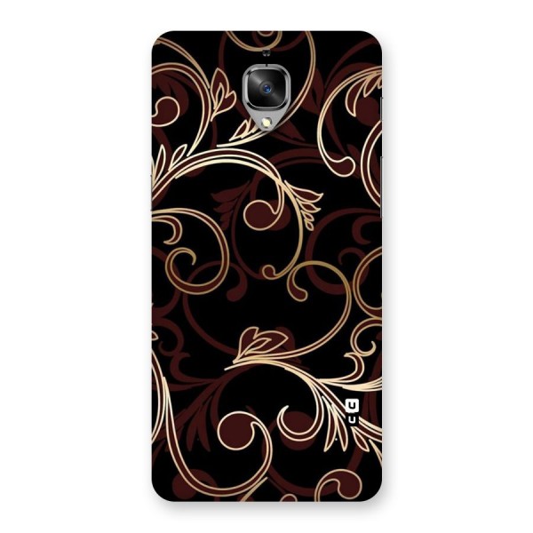 Golden Maroon Beauty Back Case for OnePlus 3T