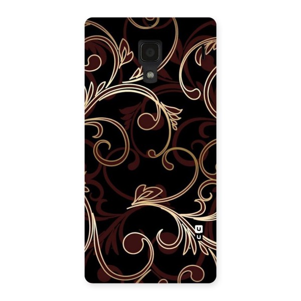 Golden Maroon Beauty Back Case for Redmi 1S