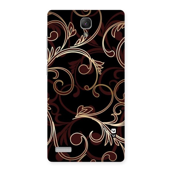 Golden Maroon Beauty Back Case for Redmi Note