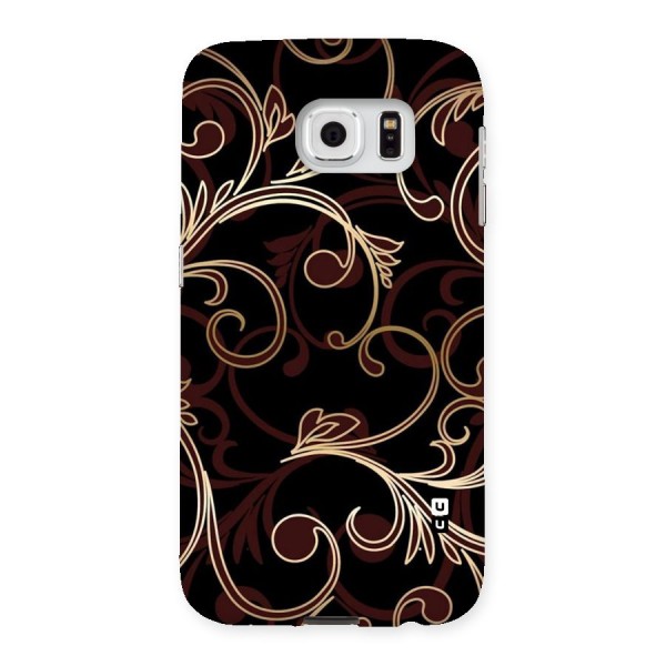 Golden Maroon Beauty Back Case for Samsung Galaxy S6