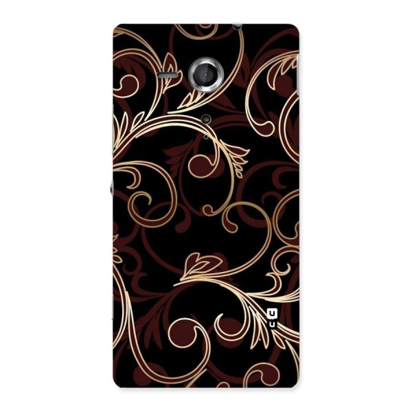 Golden Maroon Beauty Back Case for Sony Xperia SP