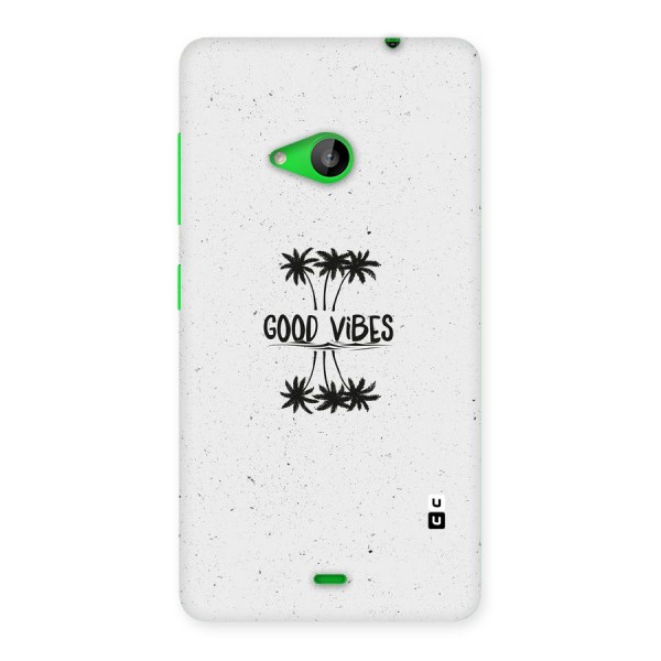 Good Vibes Rugged Back Case for Lumia 535