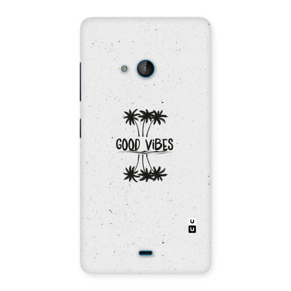 Good Vibes Rugged Back Case for Lumia 540