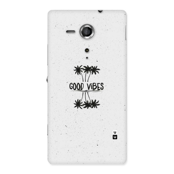 Good Vibes Rugged Back Case for Sony Xperia SP