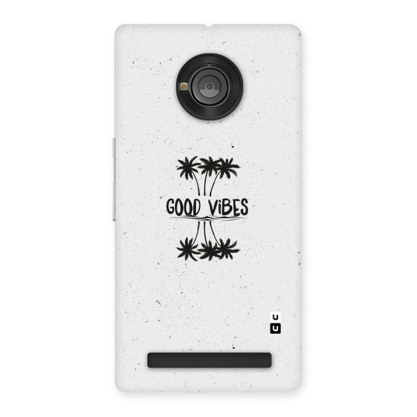 Good Vibes Rugged Back Case for Yu Yunique