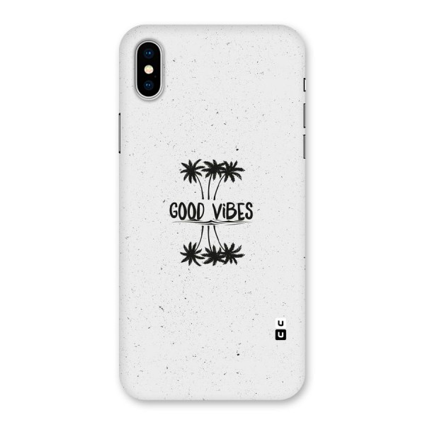 Good Vibes Rugged Back Case for iPhone X