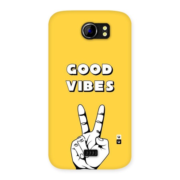 Good Vibes Victory Back Case for Micromax Canvas 2 A110