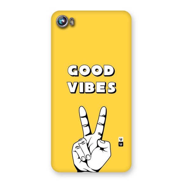 Good Vibes Victory Back Case for Micromax Canvas Fire 4 A107