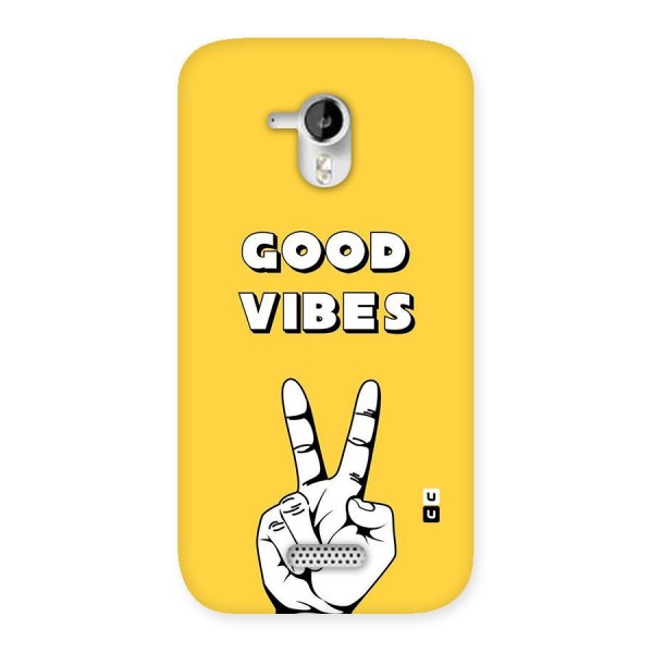 Good Vibes Victory Back Case for Micromax Canvas HD A116
