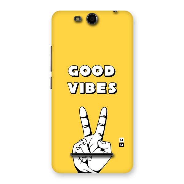 Good Vibes Victory Back Case for Micromax Canvas Juice 3 Q392
