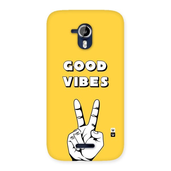 Good Vibes Victory Back Case for Micromax Canvas Magnus A117