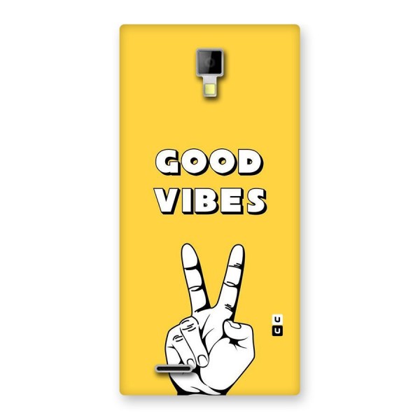 Good Vibes Victory Back Case for Micromax Canvas Xpress A99