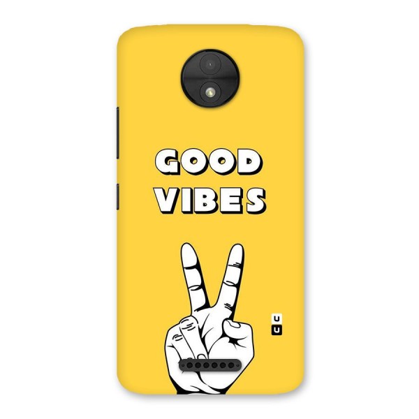 Good Vibes Victory Back Case for Moto C