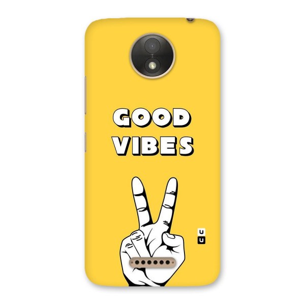 Good Vibes Victory Back Case for Moto C Plus