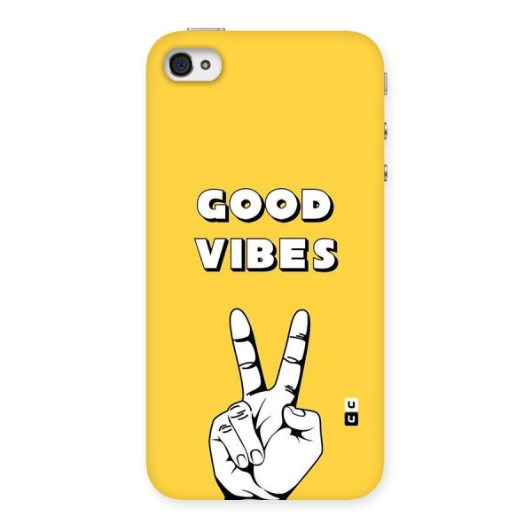 Good Vibes Victory Back Case for iPhone 4 4s