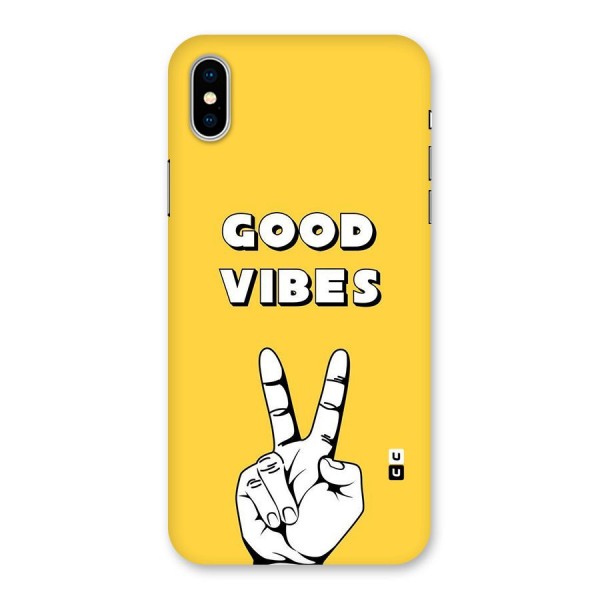 Good Vibes Victory Back Case for iPhone XS