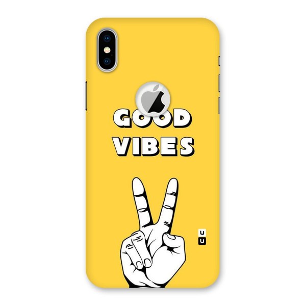 Good Vibes Victory Back Case for iPhone X Logo Cut