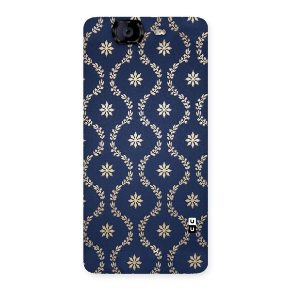 Gorgeous Gold Leaf Pattern Back Case for Canvas Knight A350