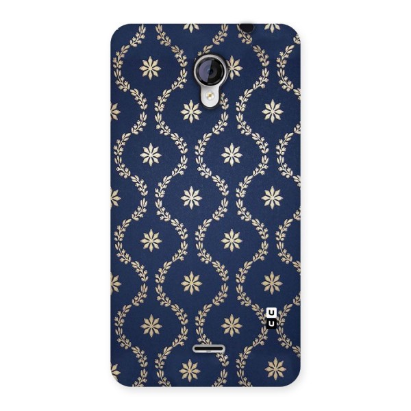 Gorgeous Gold Leaf Pattern Back Case for Micromax Unite 2 A106