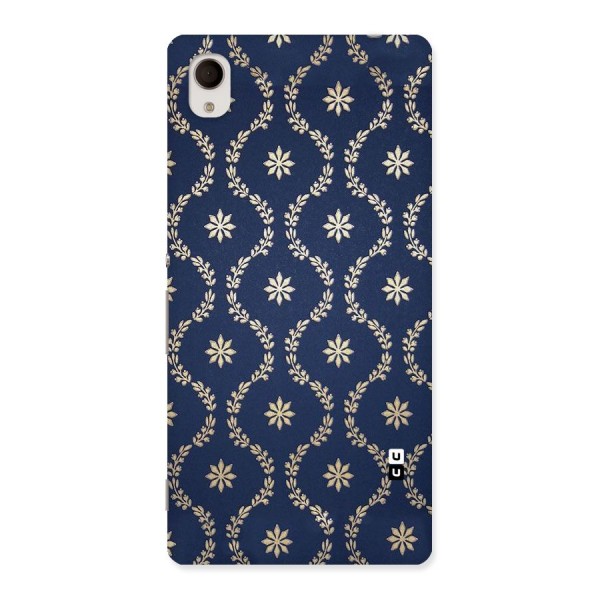 Gorgeous Gold Leaf Pattern Back Case for Sony Xperia M4