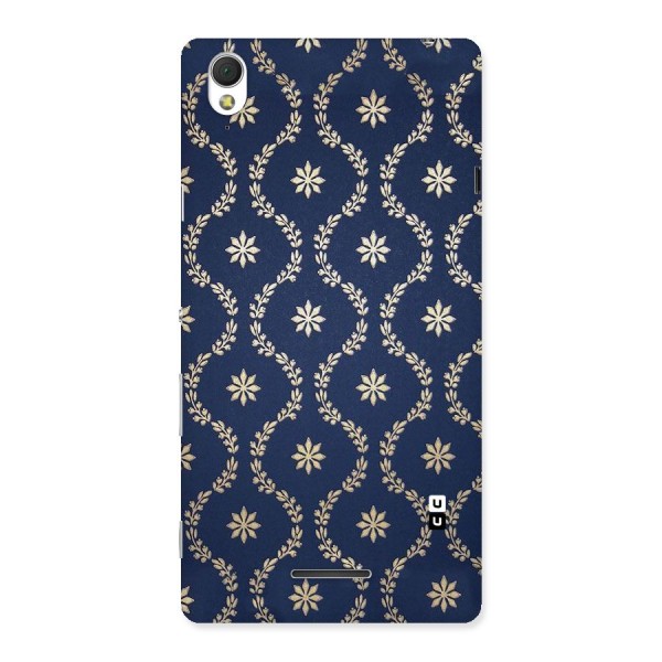 Gorgeous Gold Leaf Pattern Back Case for Sony Xperia T3