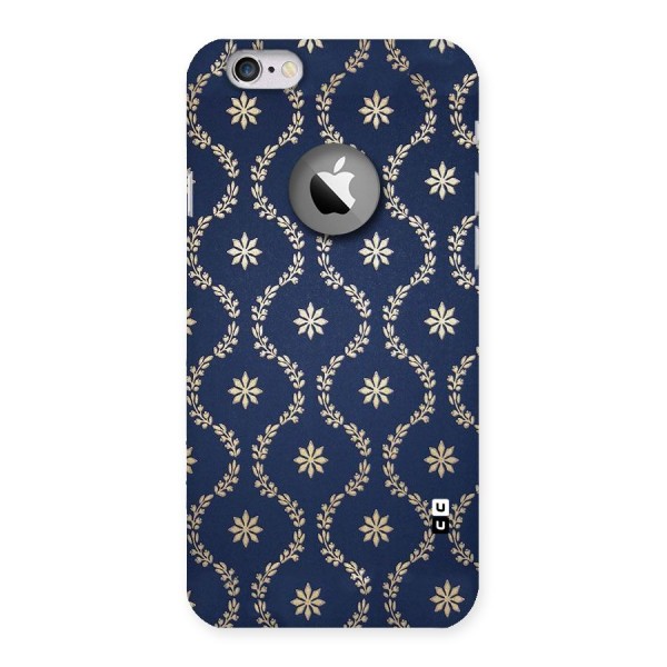 Gorgeous Gold Leaf Pattern Back Case for iPhone 6 Logo Cut