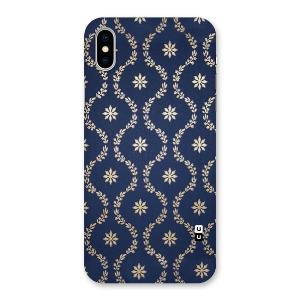 Gorgeous Gold Leaf Pattern Back Case for iPhone X