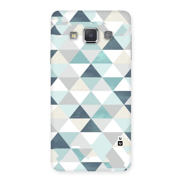Green And Grey Pattern Back Case for Galaxy A3