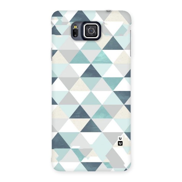 Green And Grey Pattern Back Case for Galaxy Alpha
