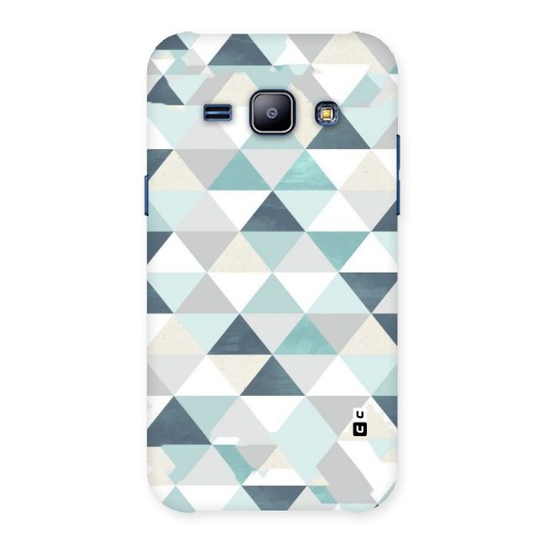 Green And Grey Pattern Back Case for Galaxy J1