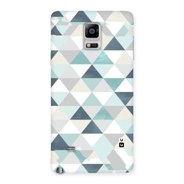 Green And Grey Pattern Back Case for Galaxy Note 4